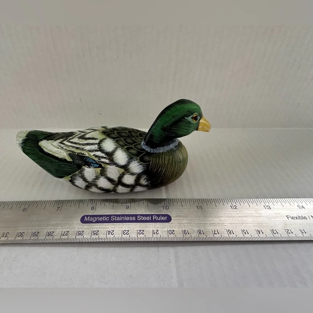 Handcrafted Wooden Duck Figurine - Picture 14 of 14